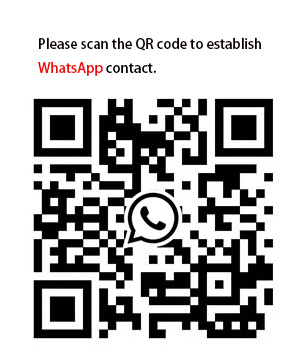 Please scan the QR code to establish WhatsApp contact.