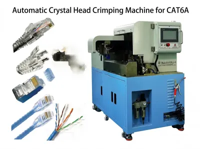 آلة كبس رؤوس كريستالية أوتوماتيكية RJ45 CAT6A WPM-CAT6A Thumb