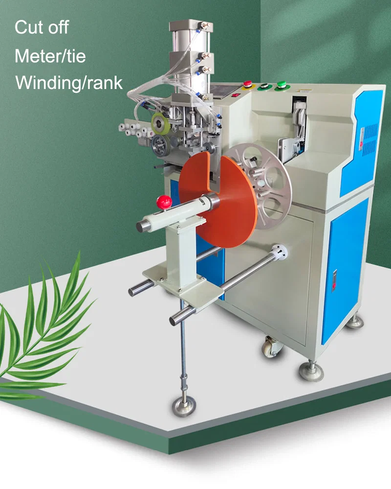 cable Coiling Tying Bundle With Meter Counting, Wire Cutting coil Winding Binding Machine, Cable Rewinding Machine, Fully Automatic Binding Wire Tying Machine, Wire Winding Coil Machine حزمة ربط الكابلات الملفوفة مع العد العدادي ، آلة لف لفائف قطع الأسلاك ، آلة لف الكابلات ، آلة ربط الأسلاك الأوتوماتيكية بالكامل ، آلة لف الأسلاك