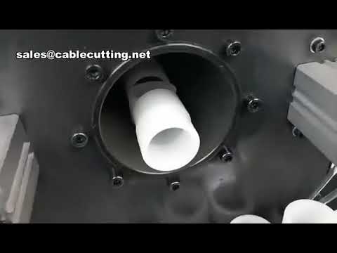 آلة قطع أنابيب بلاستيكية عالية الدقة أوتوماتيكية - مناسبة لأنابيب PVC، PC، PP، ABC