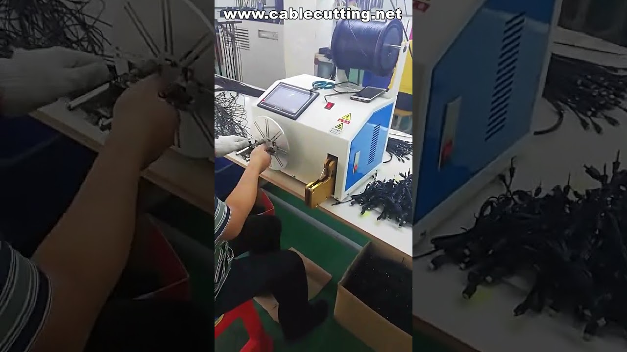 آلة لف وربط الكابلات بكفاءة عالية - حلول متطورة لأسلاك USB والكابلات المغلفة