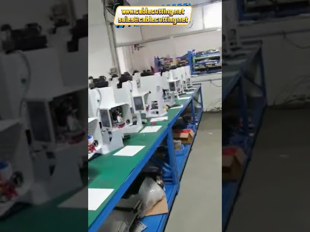 assembly ferrules fiber connector termination wire cutting stripping crimp machine