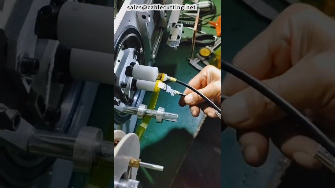 آلة تغليف كابل HDMI بالفيلم الحراري | ماكينة تغليف انكماش حراري في المصنع #صناعة #ماكينة #CNC