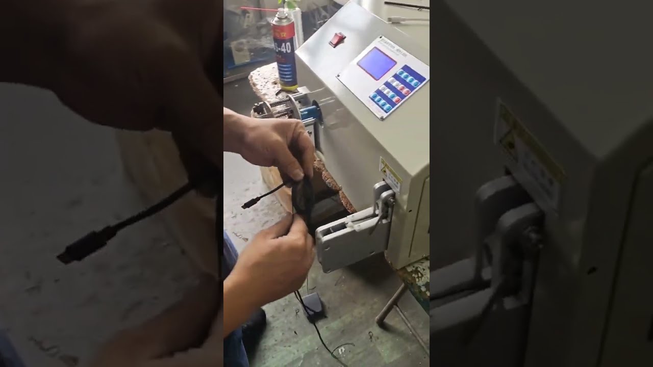 ماكينة لف وربط كابلات البيانات - أتمتة خط الإنتاج في المصانع