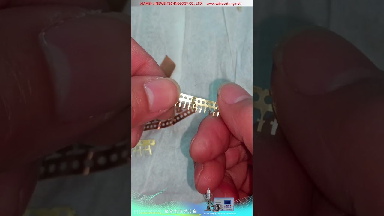 ماكينة لحام البقعة المقاومي DC بالعاكس — صفائح نحاس أصفر 0.5 مم